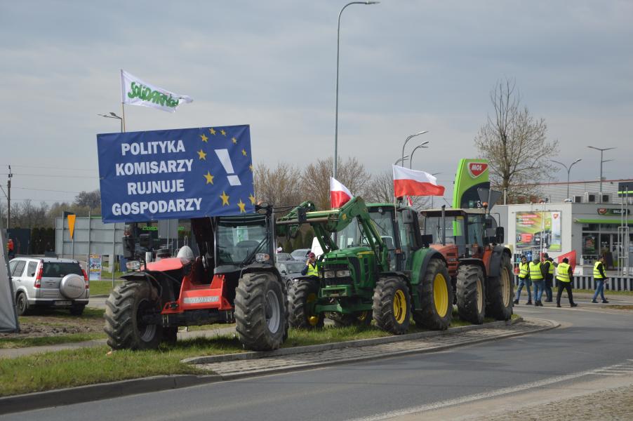 Strajk rolników w Białogardzie – FOTORELACJA
