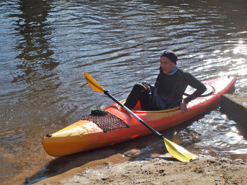 Aleksander Doba i Aleksander Lwow w kajaku pod Białogardem!