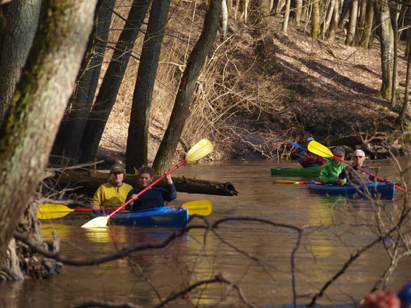 Aleksander Doba i Aleksander Lwow w kajaku pod Białogardem!