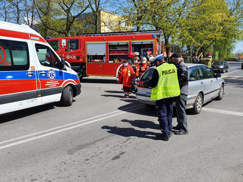 Potrącenie rowerzysty w Białogardzie - 83 latek trafił do szpitala. 