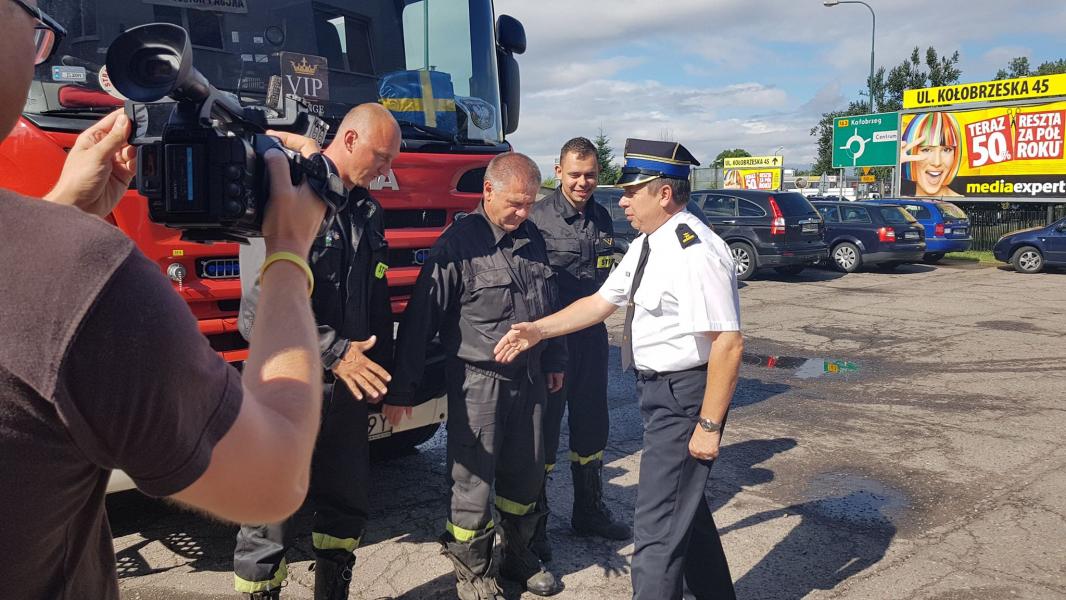 Powitanie strażaków Świnoujście i Białogard - duża porcja zdjęć!