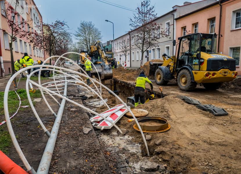  Trwają prace nad przebudową ul. Grunwaldzkiej