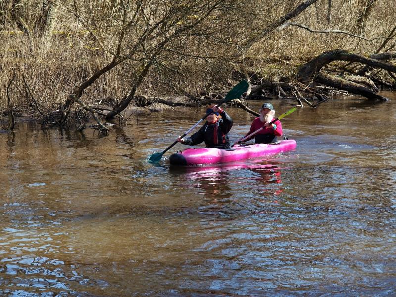 Aleksander Doba i Aleksander Lwow w kajaku pod Białogardem!