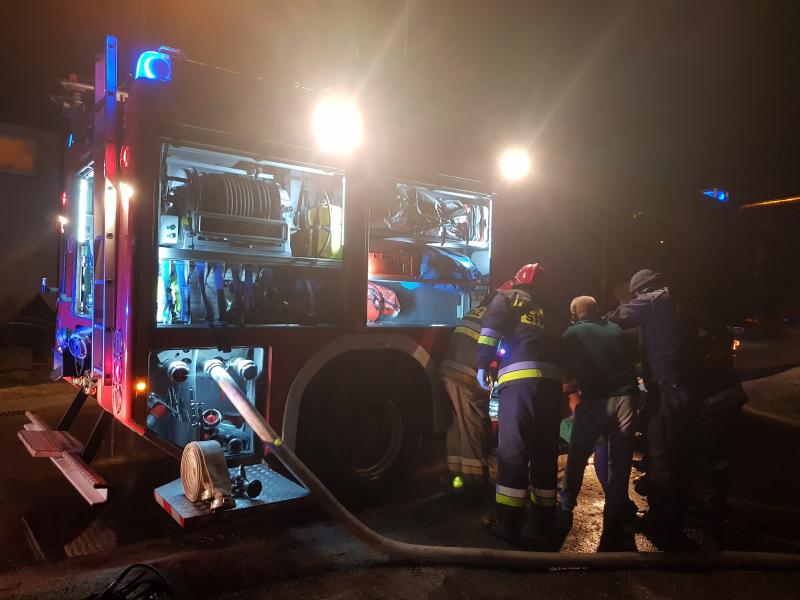 Pożar w kotłowni domku jednorodzinnego - poparzony mężczyzna trafił do szpitala.   