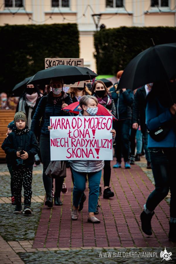 PROTEST W BIAŁOGARDZIE