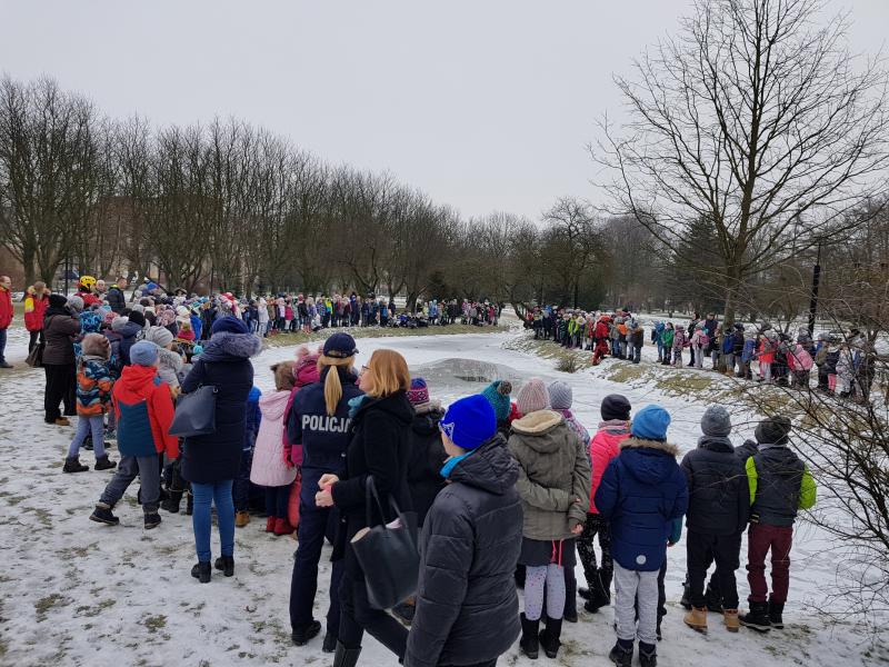 Wspólna akcja Policji, Straży Pożarnej oraz WOPR powiatu białogardzkiego. 