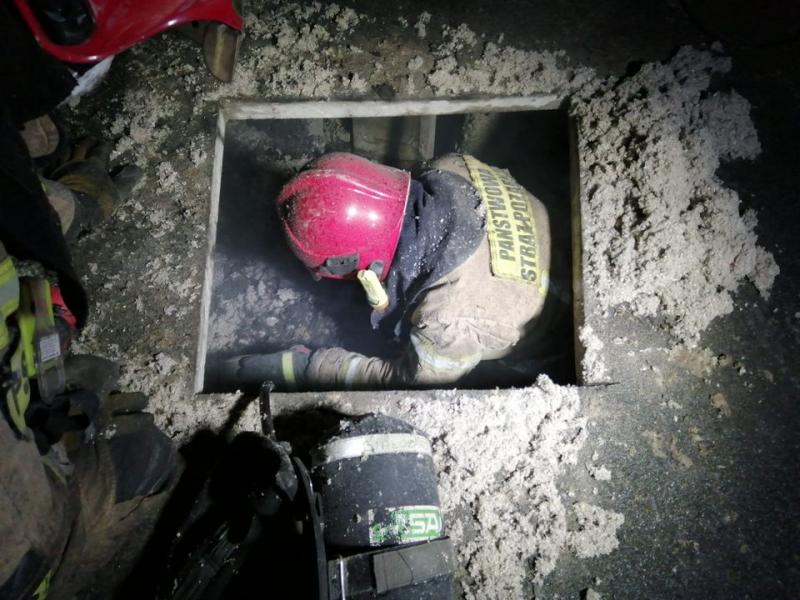 Pożar w szybie wentylacyjnym