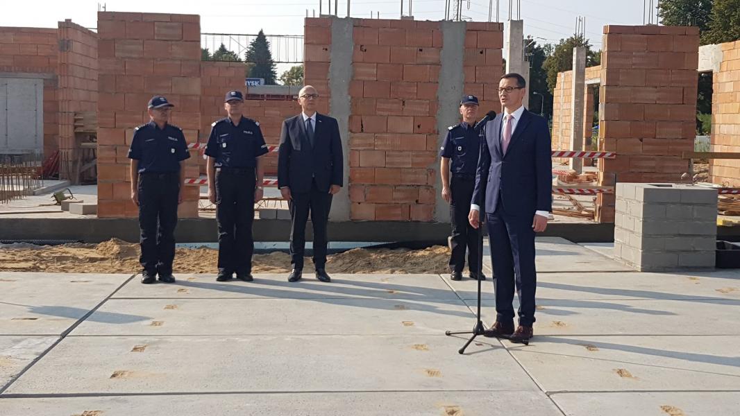 Poświęcenie i wmurowanie aktu erekcyjnego pod budowę nowego komisariatu policji w Białogardzie