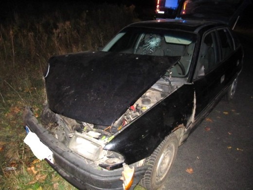 Wypadek na drodze Białogard - Stanomino ZDJĘCIA