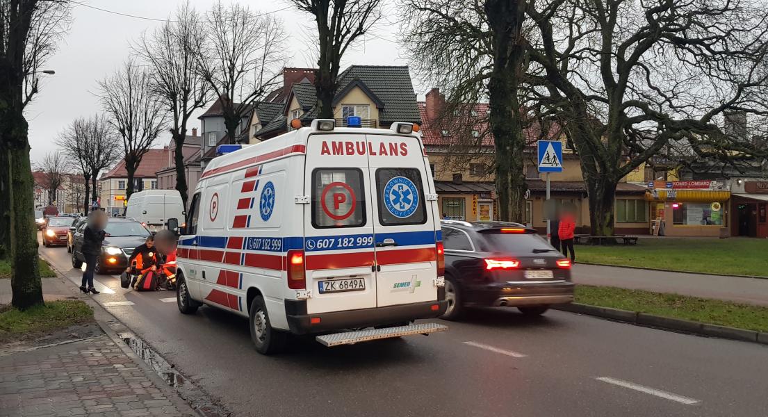 Potrącenie na przejściu dla pieszych w centrum Białogardu!