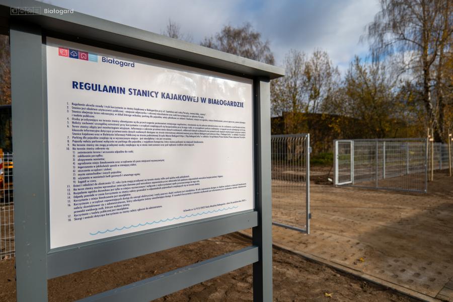 Przystań kajakowa już prawie gotowa