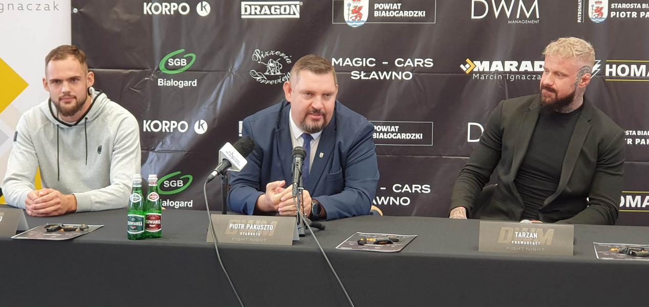 KONFERENCJA PRASOWA GALI DWM FIGHT NIGHT BIAŁOGARD