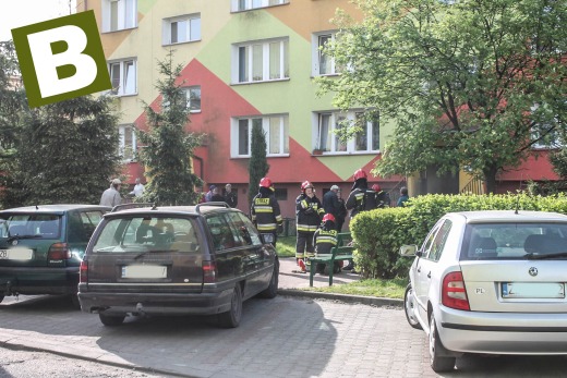 Pożar mieszkania w Białogardzie 