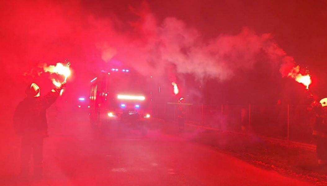 Powitanie nowego wozu ratowniczo gaśniczego w OSP Rogowo 