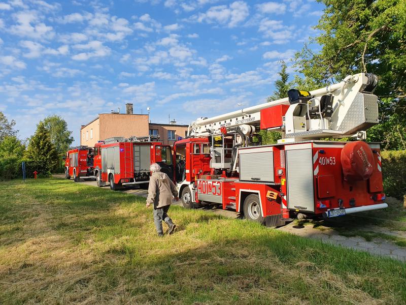 Pożar pieca gazowego w budynku wielorodzinnym!