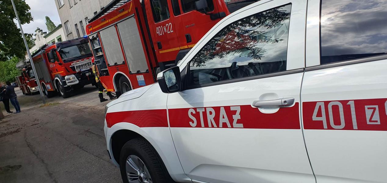 Akcja gaśnicza w Białogardzie 