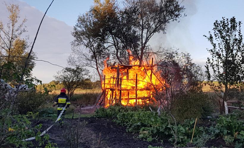 Wybuch butli z gazem! Altanka spłonęła doszczętnie.