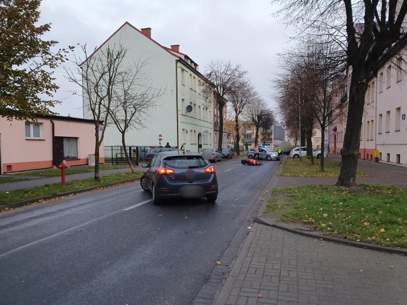 Zdarzenie drogowe na ul. Lipowej w Białogardzie 