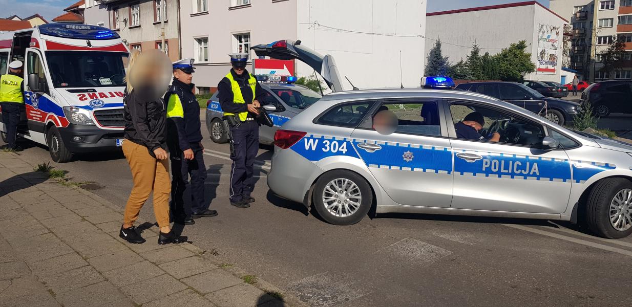 Potrącenie w Białogardzie - kierowca stracił uprawnienia. 