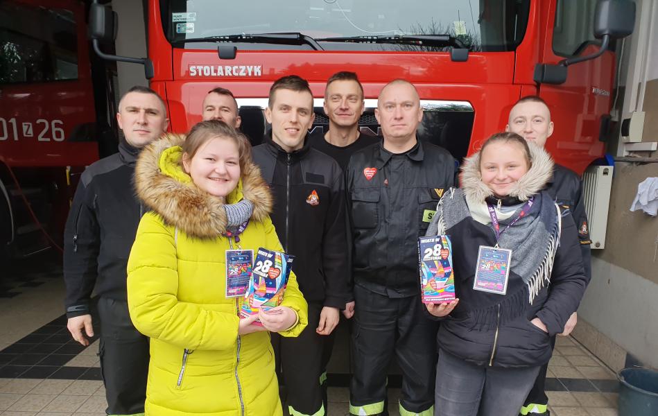 Strażacy z PSP Białogard wspierają 28. Finał Wielkiej Orkiestry Świątecznej Pomocy