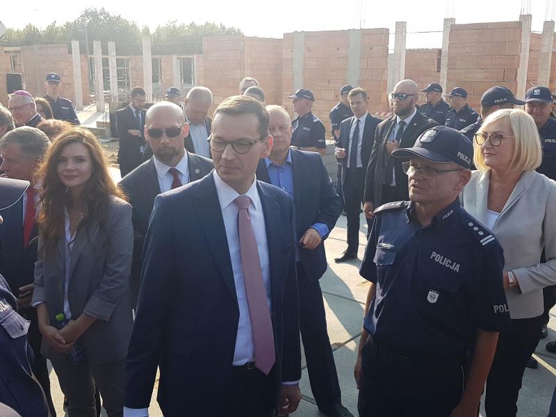 Poświęcenie i wmurowanie aktu erekcyjnego pod budowę nowego komisariatu policji w Białogardzie