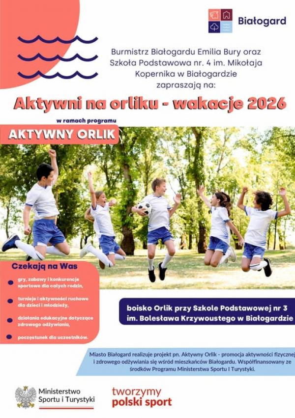 Aktywne rozpoczęcie wakacji na białogardzkim Orliku
