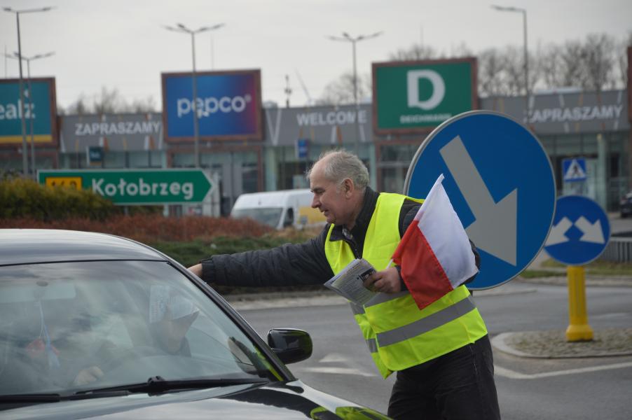 Strajk rolników w Białogardzie – FOTORELACJA