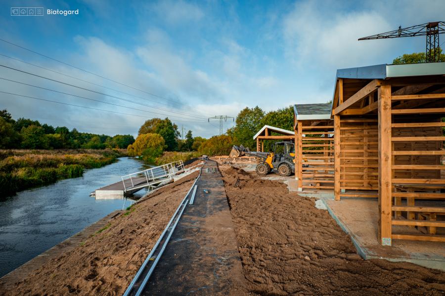Budowa nowej przystani kajakowej w Białogardzie