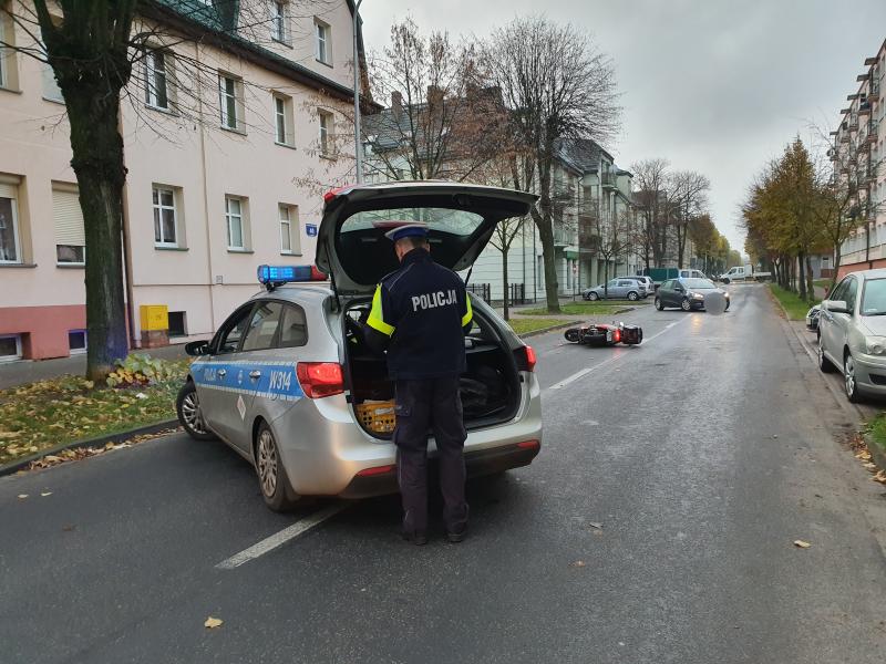 Zdarzenie drogowe na ul. Lipowej w Białogardzie 