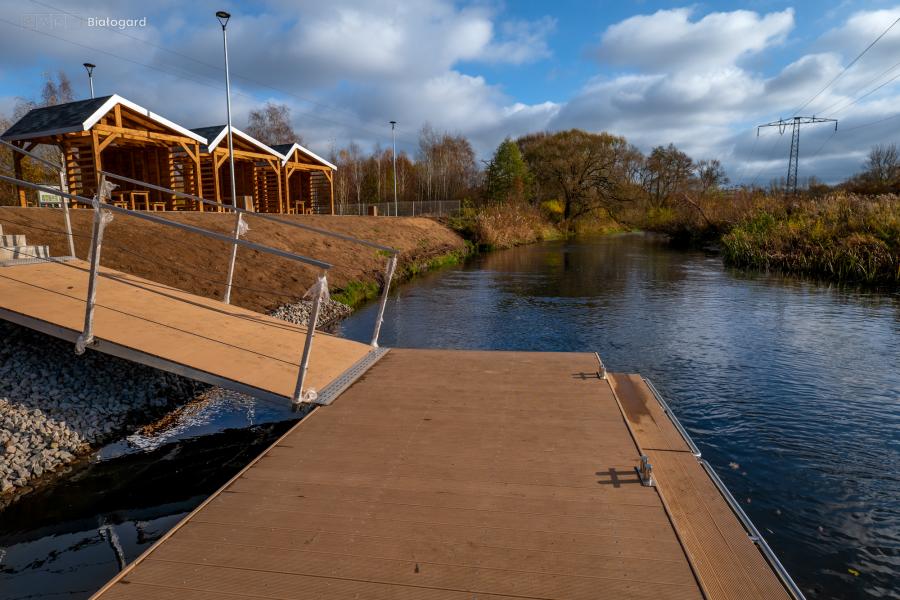 Przystań kajakowa już prawie gotowa