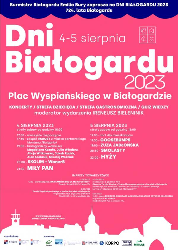 Planowane wydarzenia w Białogardzie.