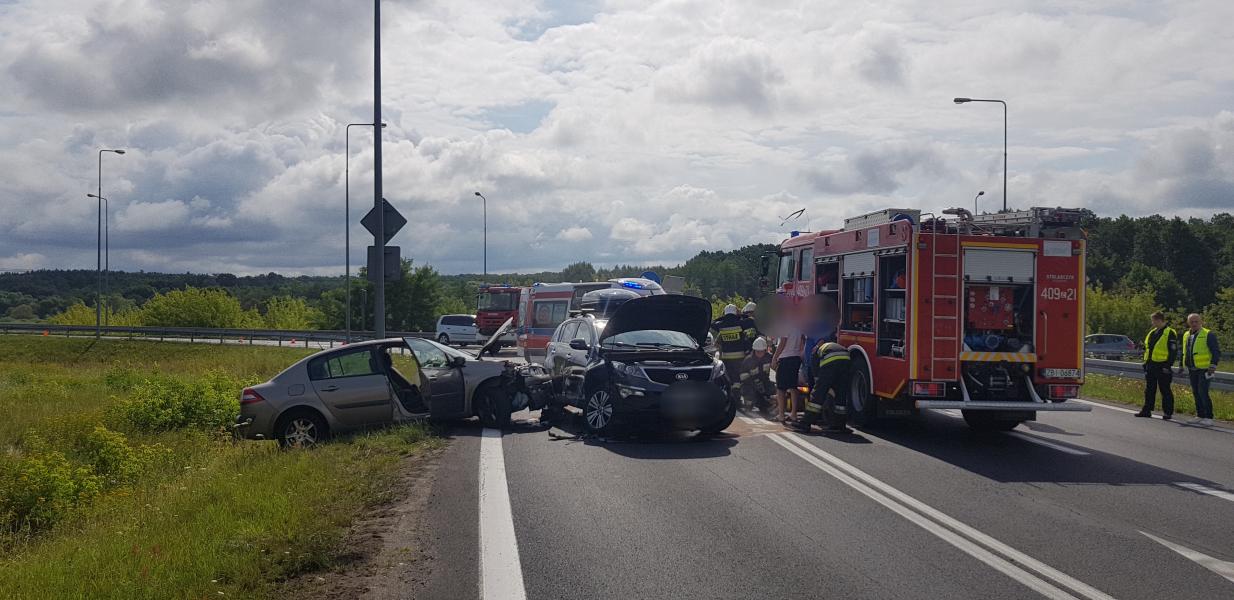 Wypadek na obwodnicy Karlina - zderzyły się dwa auta!