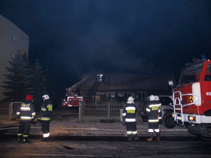 Pożar w Białogardzie przy ul. Zwycięstwa.
