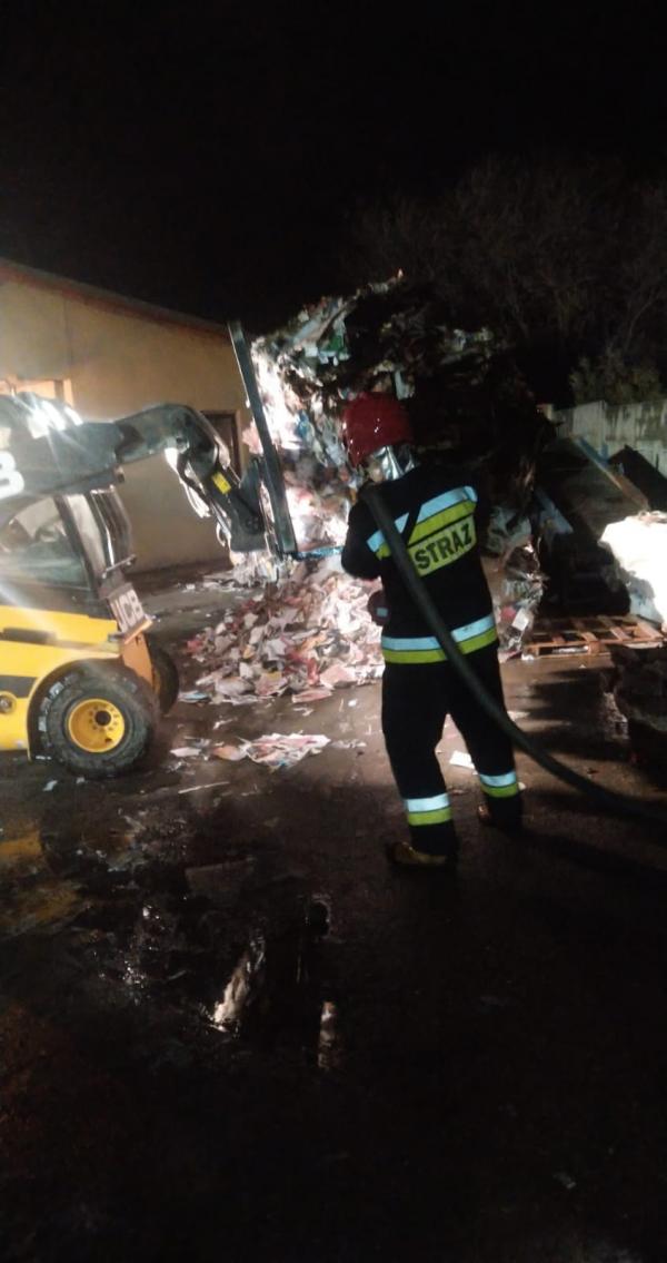 Pożar magazynu w Białogardzie!