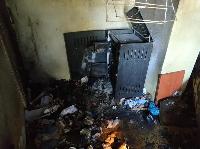 Pożar w domu jednorodzinnym