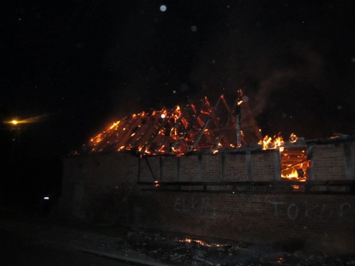 Pożar w Lulewicach - ZDJĘCIA 