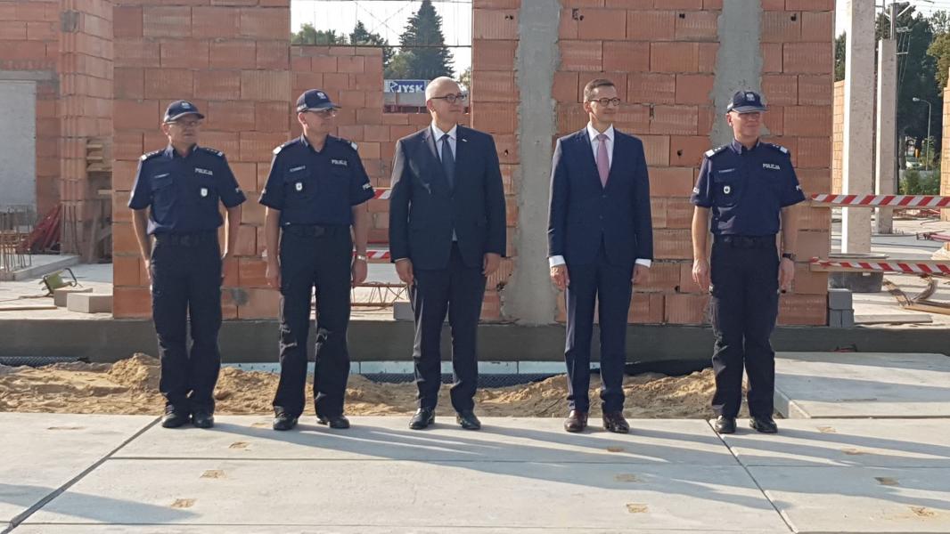 Poświęcenie i wmurowanie aktu erekcyjnego pod budowę nowego komisariatu policji w Białogardzie