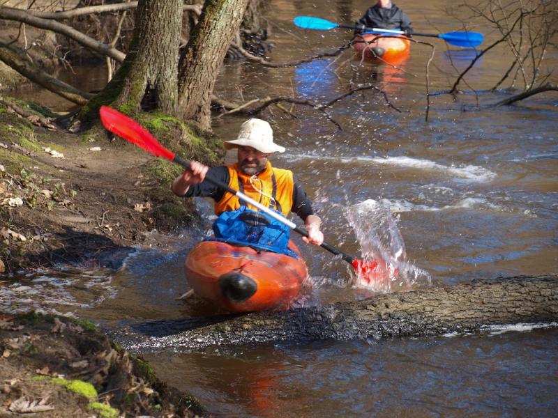 Aleksander Doba i Aleksander Lwow w kajaku pod Białogardem!