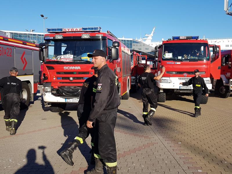 Powitanie strażaków Świnoujście i Białogard - duża porcja zdjęć!