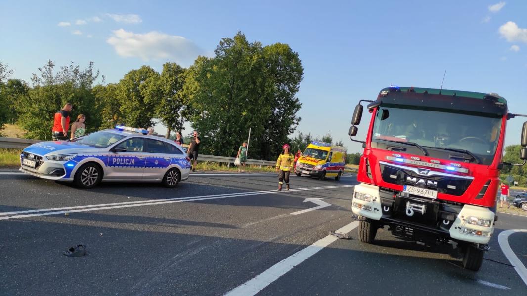 Groźny Wypadek, na skrzyżowaniu DW 112 i 166