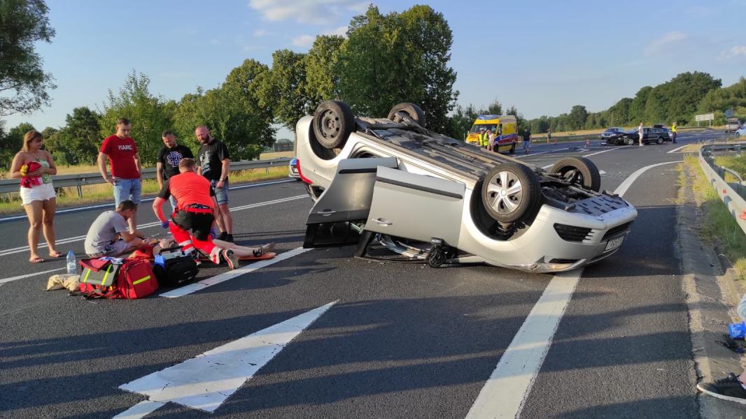 Groźny Wypadek, na skrzyżowaniu DW 112 i 166