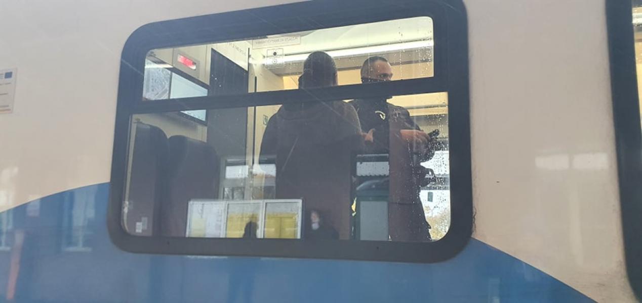 Pani Konduktor Pobita w Pociągu