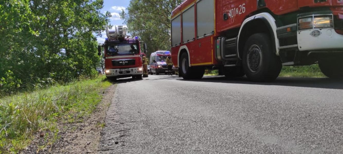 Dachowanie auta osobowego pod Białogardem