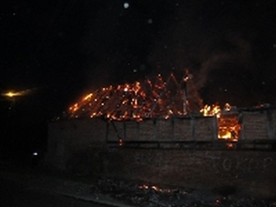 Pożar w Lulewicach - ZDJĘCIA 