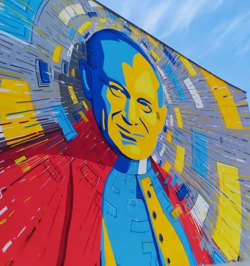 Mural Jana Pawła II w Białogardzie
