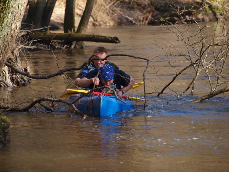 Aleksander Doba i Aleksander Lwow w kajaku pod Białogardem!