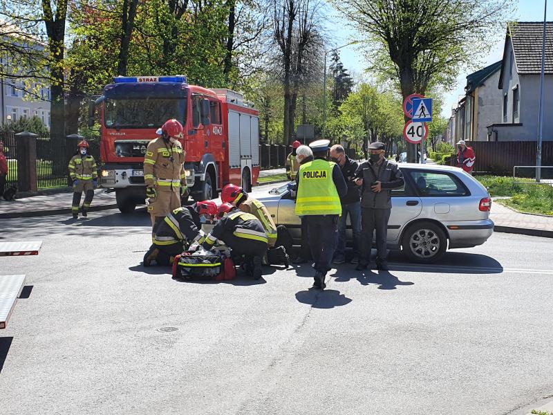 Potrącenie rowerzysty w Białogardzie - 83 latek trafił do szpitala. 