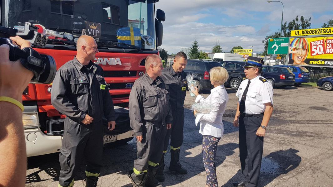 Powitanie strażaków Świnoujście i Białogard - duża porcja zdjęć!