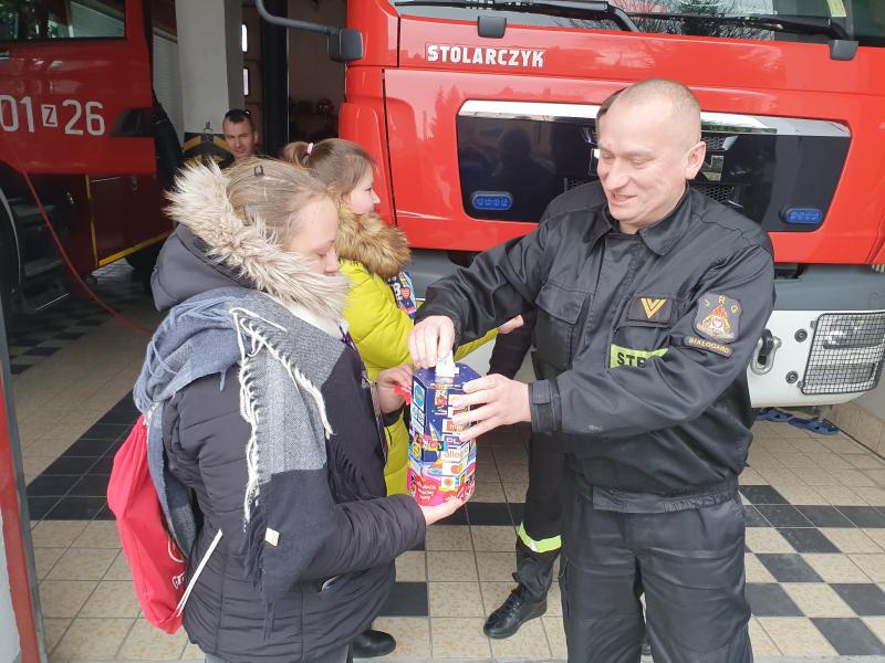 Strażacy z PSP Białogard wspierają 28. Finał Wielkiej Orkiestry Świątecznej Pomocy