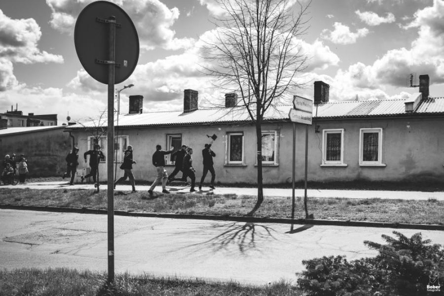 Protest kibiców w Białogardzie - fotoreportaż.
